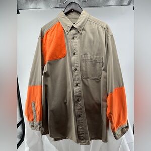 Woolrich beige and orange hunting shirt